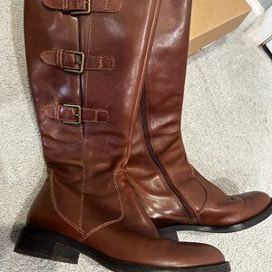 Ecco knee high leather boots Size 8.5